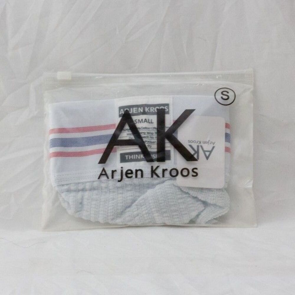Arjen Kroos Men Gym Underwear Jockstrap Ribbed Pouch Striped Elastic Band Size S